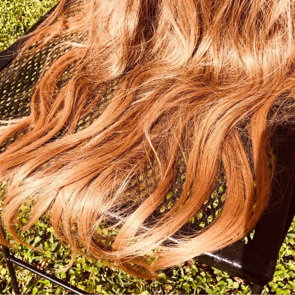 29” Human Hair Long layared ombre wig FLT086-2